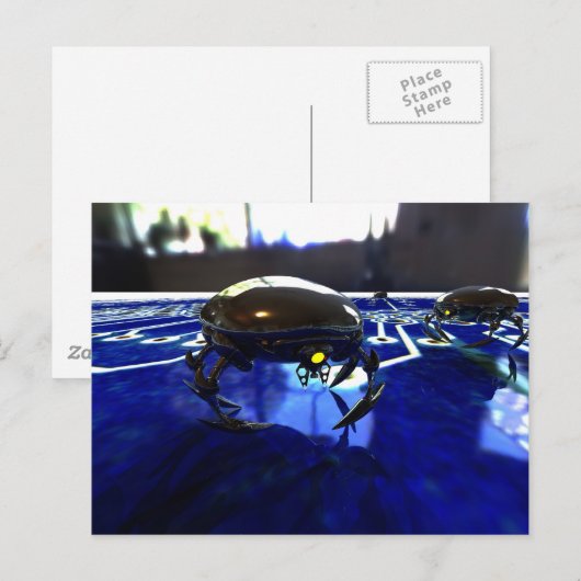 Nano Bots Postcard Postkarte (Vorne/Hinten)