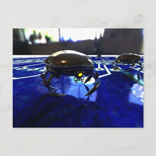 Nano Bots Postcard Postkarte (Vorderseite)