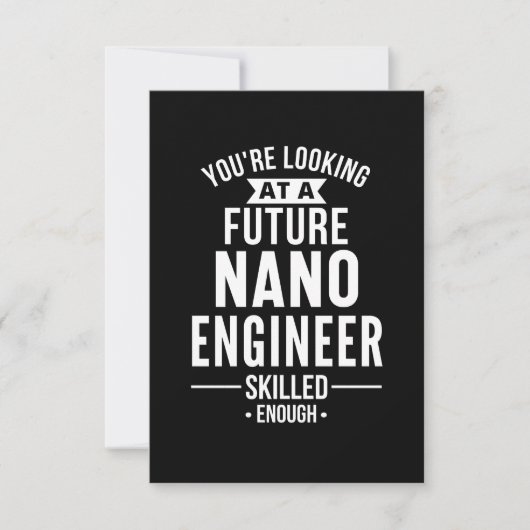 NANO engineer gift Mitteilungskarte (Vorderseite)