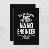 NANO engineer gift Mitteilungskarte (Vorne/Hinten)