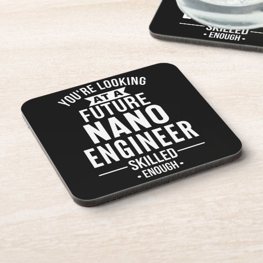 NANO-Geschenk für Ingenieure Getränkeuntersetzer (Linke Seite)