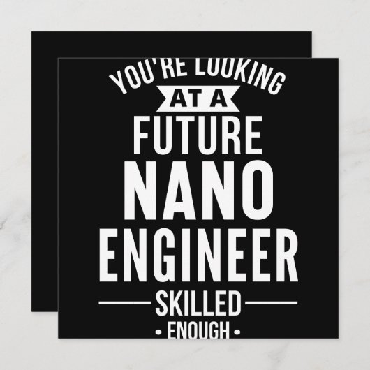 NANO-Geschenk für Ingenieure Save The Date (Vorne/Hinten)