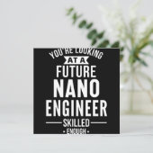 NANO-Geschenk für Ingenieure Save The Date (Stehend Vorderseite)