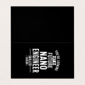 NANO-Geschenk für Ingenieure Visitenkarten (Außenseite Aufgefaltet)