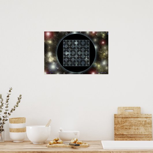 Nanochip für Quincuncial Bio Spacetime Poster (Küche)
