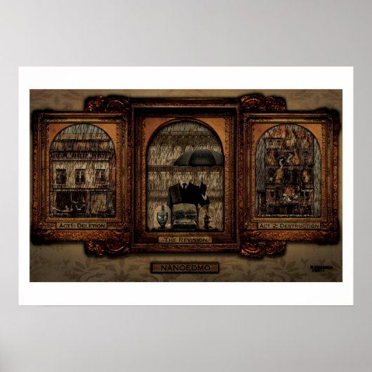 NaNoEdMo triptych Poster (Vorne)