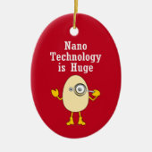 Nanotechnologie Egghead Keramik Ornament (Vorne)