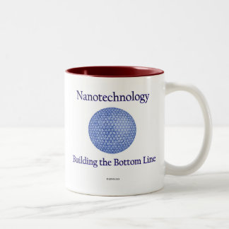 Nanotechnologie: Gebäude das Endergebnis. (1) Zweifarbige Tasse