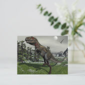 Nanotyrannus dinosaur - 3D rendern Postkarte (Stehend Vorderseite)