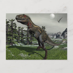 Nanotyrannus dinosaur - 3D rendern Postkarte