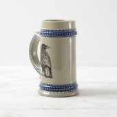 Nanowatt-Krähen-Grog Bierglas (Vorderseite Links)