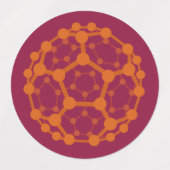 Nanowissenschaft Fullerene Etiketten (Design 1)