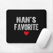 Nans Lieblings-Herzgrafik zum Muttertag Mousepad (Mit Mouse)
