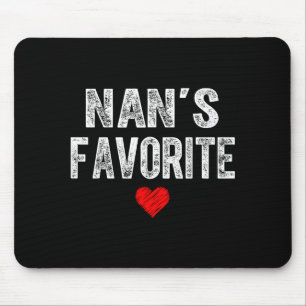 Nans Lieblings-Herzgrafik zum Muttertag Mousepad