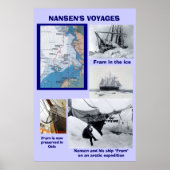 Nansen's Voyages, Fram Poster (Vorne)