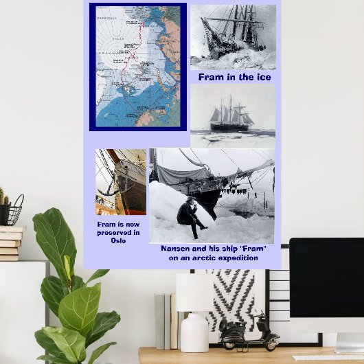 Nansen's Voyages, Fram Poster (Heimbüro)