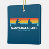 Nantahala Lake North Carolina Canoe Keramikornament (Links)