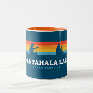 Nantahala Lake North Carolina Canoe Zweifarbige Tasse