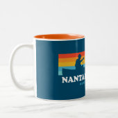 Nantahala Lake North Carolina Canoe Zweifarbige Tasse (Links)