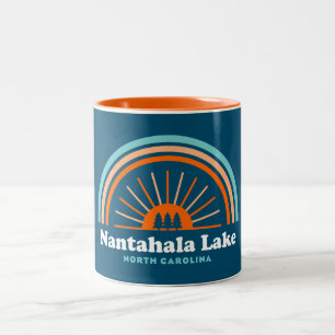 Nantahala Lake North Carolina Rainbow Zweifarbige Tasse