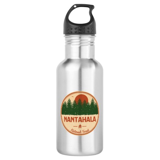 Nantahala National Forest Edelstahlflasche (Vorderseite)