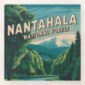 Nantahala National Forest Glasuntersetzer (Vorderseite)