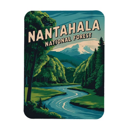 Nantahala National Forest Magnet (Vertikal)