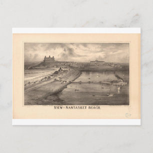 Nantasket Beach Massachusetts im Jahr 1879 Postkarte
