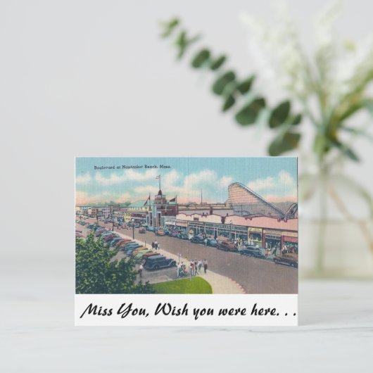 Nantasket Beach, Massachusetts Postkarte (Stehend Vorderseite)