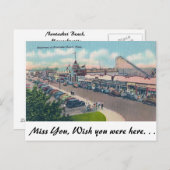 Nantasket Beach, Massachusetts Postkarte (Vorne/Hinten)