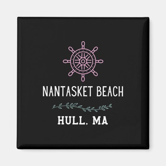 Nantasket Beach Trendy Hull Machusetts Vacation Tr Magnet (Vorne)