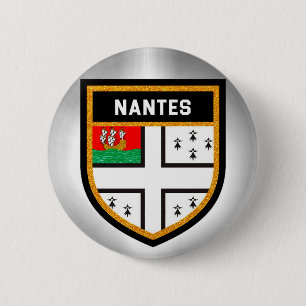 Nantes-Flagge Button