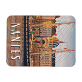 Nantes Foto Vintage Magnet (Horizontal)