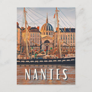Nantes Foto Vintage Postkarte