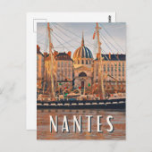 Nantes Foto Vintage Postkarte (Vorne/Hinten)
