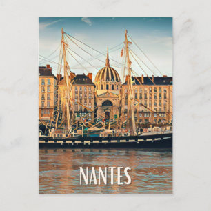 Nantes Foto Vintage Postkarte