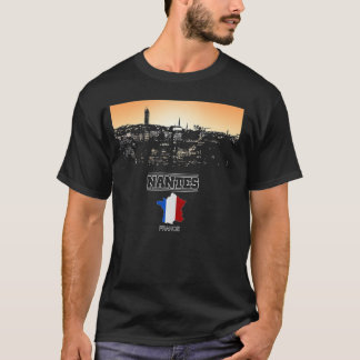 nantes france skyline Vacation Souvenir Stadt T-Shirt