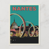 Nantes Frankreich Aussicht auf die Stadt nach Nach Postkarte (Vorderseite)