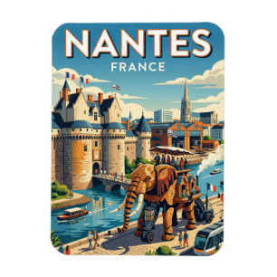 Nantes Frankreich Magnet