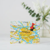 Nantes, Frankreich Postkarte (Stehend Vorderseite)