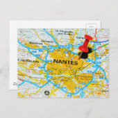 Nantes, Frankreich Postkarte (Vorne/Hinten)