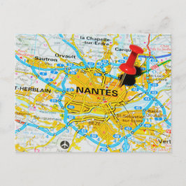 Nantes, Frankreich Postkarte