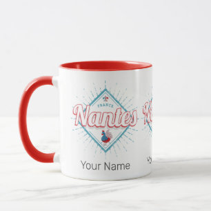 Nantes Pays de la Loire Frankreich Hahn Vintage Tasse