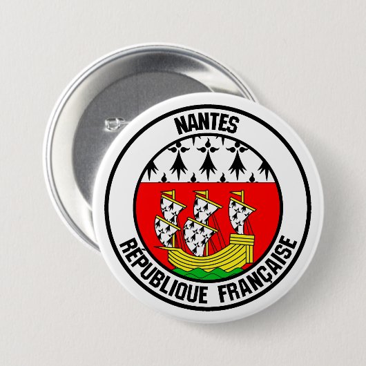 Nantes Round Emblem Button (Vorne & Hinten)