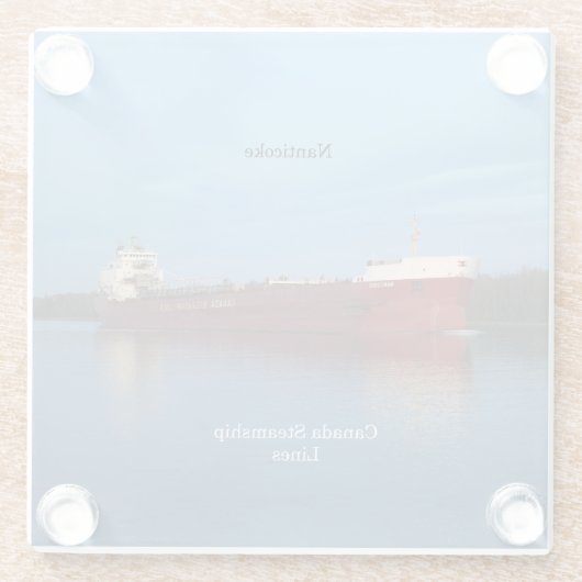 Nanticoke-Untersetzer Glasuntersetzer (Rückseite)