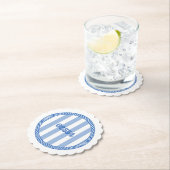 Nantucket 02554 Zip-Code-Untersetzer Blau weiß Untersetzer (Vor Ort)