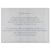 Nantucket 30 Meilen bis zur Tafel Schneidebrett (Vorderseite)