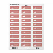 Nantucket Address Labels Karte Nantucket in Red (Vorne)