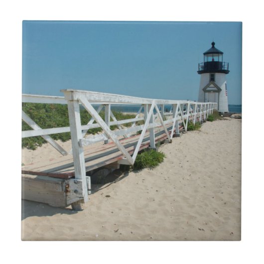 Nantucket. Alte Holzlaterne Fliese (Vorderseite)