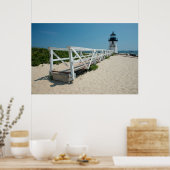 Nantucket. Altes Leuchtturm aus Holz Poster (Küche)